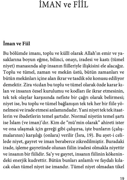 Niyet Felsefesi - Salih Aydın