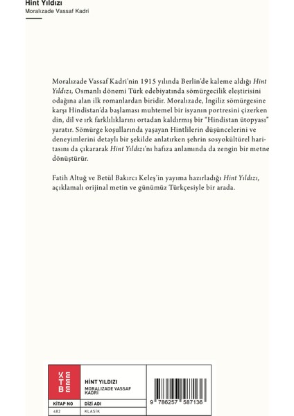 Hint Yıldızı - Moralızade Vassaf Kadri fiyatları