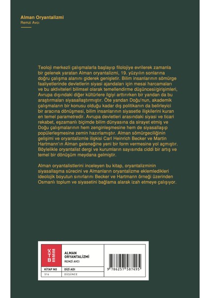 Alman Oryantalizmi - Remzi Avcı fiyatları