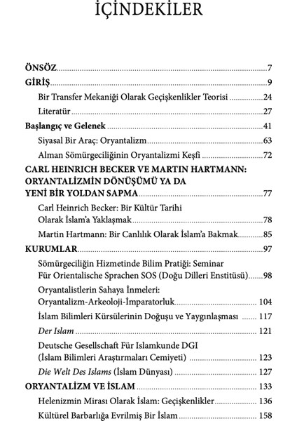 Alman Oryantalizmi - Remzi Avcı modelleri