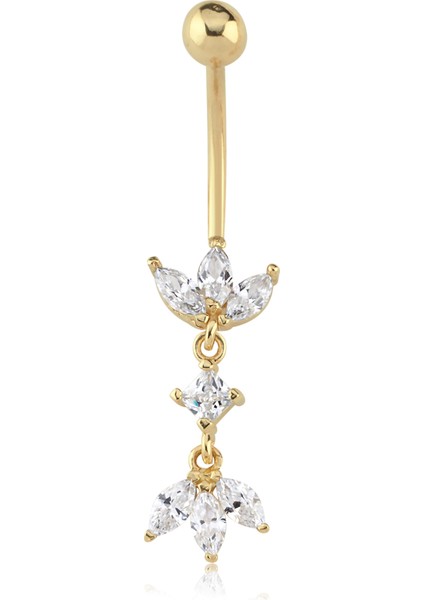 Alen Double Lotus Göbek Piercing
