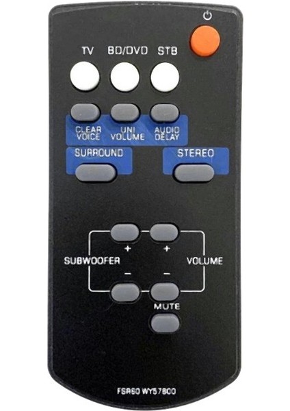 Gorgeous FSR60 WY57800 Yamaha Amplifikatör Için Uzaktan Kumanda Değiştirme YAS101 YAS101BL ATS-1010 (Yurt Dışından) fiyatları