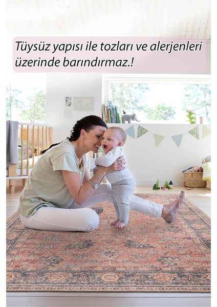 Plage De Goree Eskitme Turuncu Polyester Dikdörtgen Modern Desenli Pamuk Makinada Yıkanabilir Hav Toz Vermez Leke Tutmayan Kaymaz Taban Dijital Makine Baskı Salon Yolluk Mutfak Halı modelleri