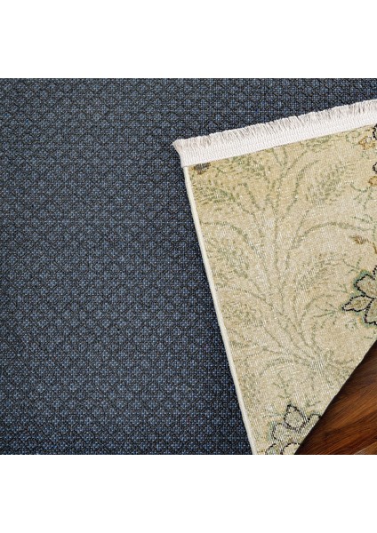 Yeşil Klasik Etnik Modern Desenli Pamuk Makinada Yıkanabilir Hav Toz Vermez Leke Tutmayan Kaymaz Taban Dijital Makine Baskı Salon Yolluk Mutfak Halı indirimleri