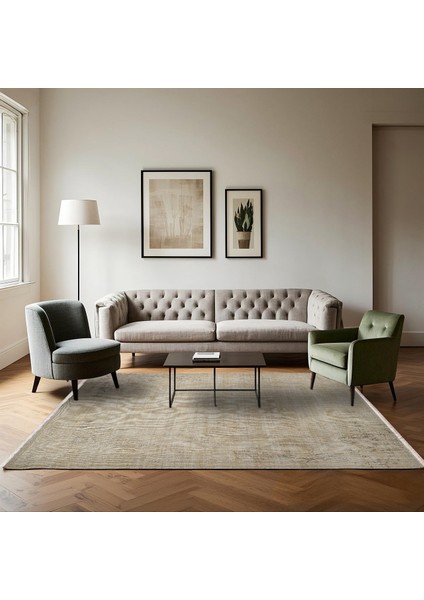 Krem Çiçekli Etnik Modern Desenli Pamuk Makinada Yıkanabilir Hav Toz Vermez Leke Tutmayan Kaymaz Taban Dijital Makine Baskı Salon Yolluk Mutfak Halı fırsatları