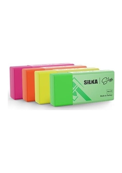 Neon Silgi Küçük 2 Adet