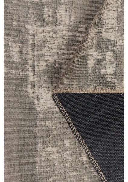 Kaputas Eskitme Gri Polyester Dikdörtgen Modern Desenli Pamuk Makinada Yıkanabilir Hav Toz Vermez Leke Tutmayan Kaymaz Taban Dijital Makine Baskı Salon Yolluk Mutfak Halı fırsatları
