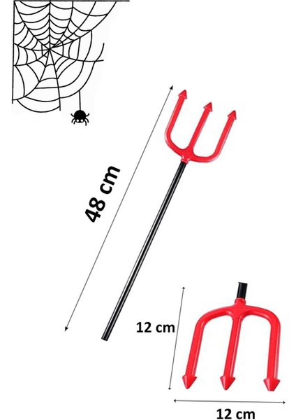 Cadılar Bayramı Mini Şeytan Mızrağı Halloween Parti Aksesuarı 48 cm fiyatları