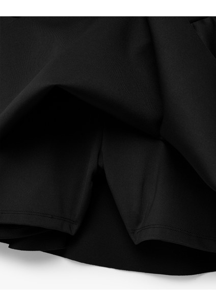 Yüksek Bel Rahat Kalıp Scuba Mini Spor Şort Etek modelleri