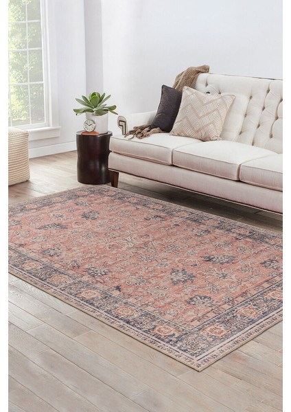 Plage De Goree Eskitme Turuncu Polyester Kare Modern Desenli Pamuk Makinada Yıkanabilir Hav Toz Vermez Leke Tutmayan Kaymaz Taban Dijital Makine Baskı Salon Yolluk Mutfak Halı