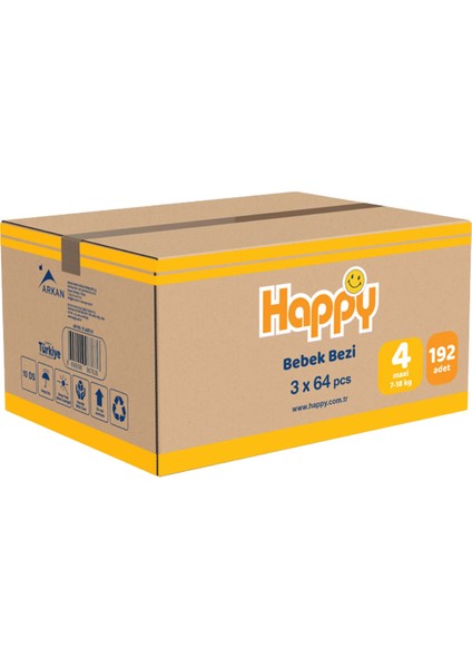 Bebek Bezi Maxi 4 No 192 li fiyatları