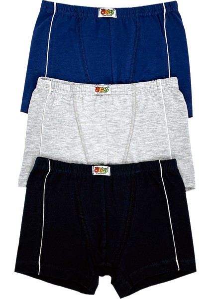 Erkek Çocuk Boxer 3'lü (%96 Pamuk - %4 Elastan)