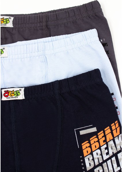 Erkek Çocuk Boxer 3'lü Baskılı (%96 Pamuk - %4 Elastan) indirimleri