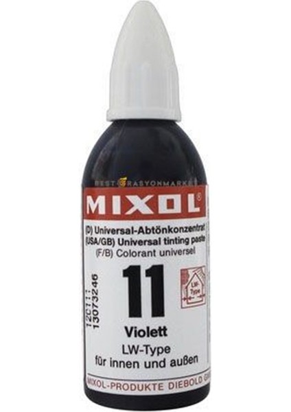 Mixol Renk Pastası 20ML Eflatun