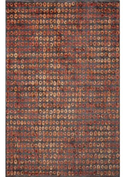 Modern Kırmızı Viskon Dikdörtgen Modern Desenli Akrilik Hav Vermeyen Leke Tutmayan Kolay Temizlenen Yumuşak Makine Salon Yolluk Mutfak Halı