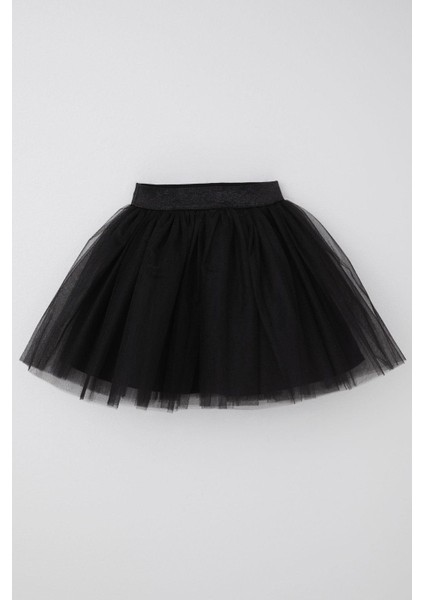 Kız Çocuk Tütü Etek Simli Beli Lastikli 5-10 Yaş, Siyah fiyatları