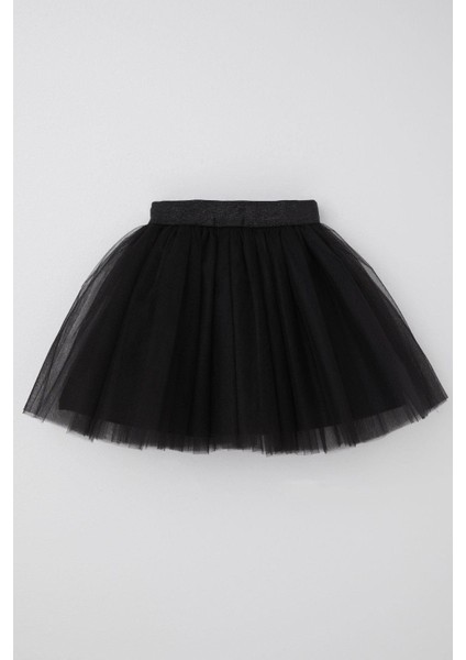 Kız Çocuk Tütü Etek Simli Beli Lastikli 5-10 Yaş, Siyah modelleri