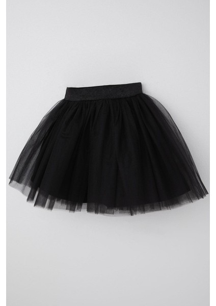 Kız Çocuk Tütü Etek Simli Beli Lastikli 5-10 Yaş, Siyah fırsatları