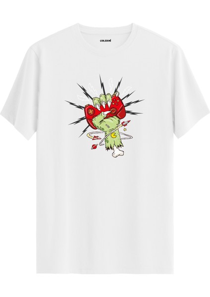 Zombi Oyun Temalı Regular Tişört %100 Pamuk Premium Kumaş Tshirt