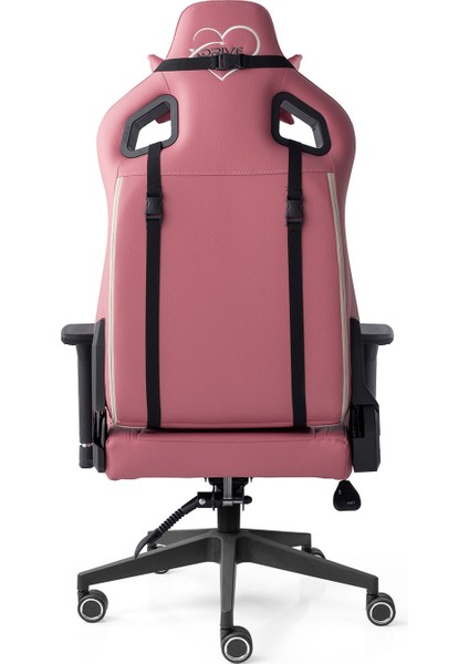 Akdeniz Profesyonel Oyuncu Koltuğu Pembe/beyaz