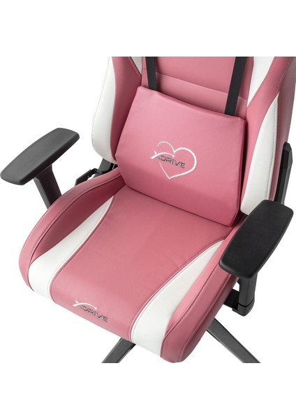 Akdeniz Profesyonel Oyuncu Koltuğu Pembe/beyaz