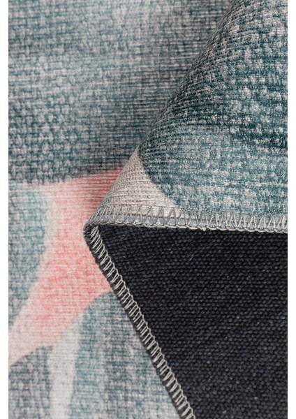 Saint-Ouen Figürlü Mavi Polyester Kare Modern Desenli Pamuk Makinada Yıkanabilir Hav Toz Vermez Leke Tutmayan Kaymaz Taban Dijital Makine Baskı Salon Yolluk Mutfak Halı fırsatları