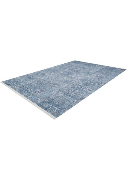 Bircand Mavi Modern Etnik Desenli Makinada Yıkanabilir Hav Toz Vermez Leke Tutmayan Kaymaz Taban Dijital Makine Baskı Salon Yolluk Mutfak Halı modelleri