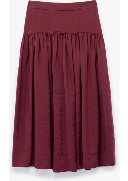 Modal Kumaş Bol Kalıp Pileli Uzun Kloş Etek fiyatları