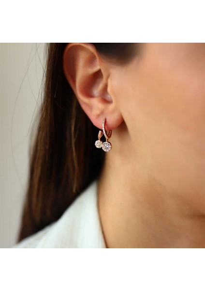 Ikili Halka Sallantılı Küpe