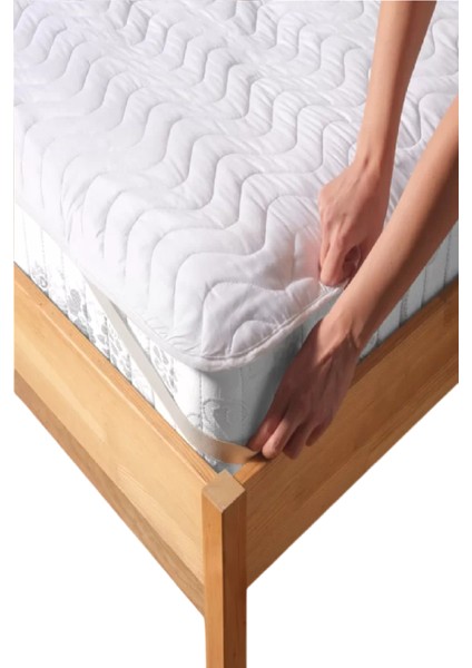 Kapitoneli Sıvı Geçirmez Alez 220X200 cm Çift Kişilik Köşe Lastikli fırsatları
