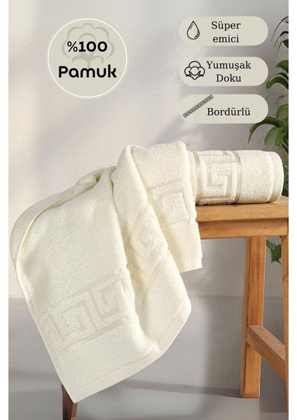 Pamuk Tekli Jakarlı Grek Havlu