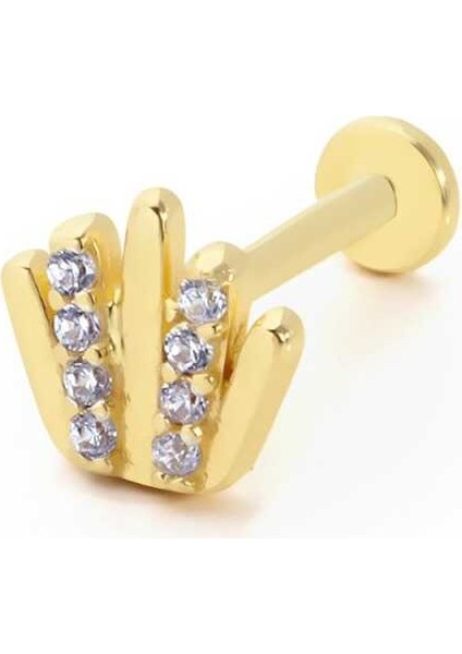 Taşlı Kirpik Model Tragus Piercing
