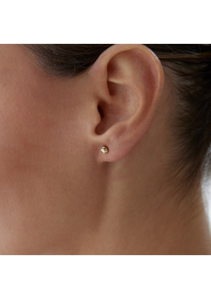 Yan Çizgili Top Küpe fiyatları