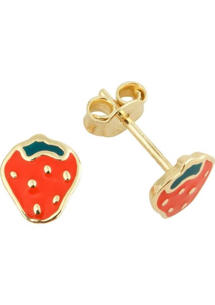 Berry Magic Çilek Çocuk Küpesi