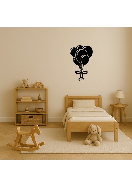 Renkli Balon Kutlaması Mdf Dekoratif Tablo - BRNTEK3880-3219 modelleri