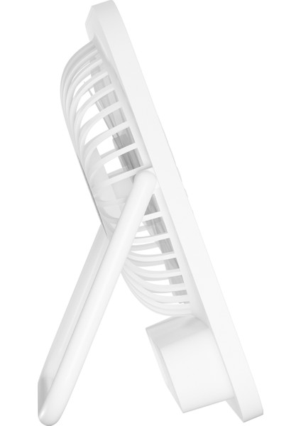 EFN-601 Beyaz 2000MAH 4 Kademeli 4000RPM Hız Metal Ayak Masaüstü USB Fan modelleri