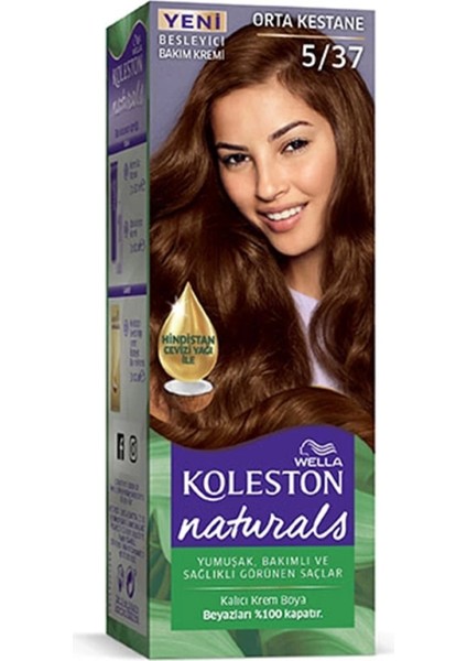 Naturals Saç Boyası Orta Kestane 5/37