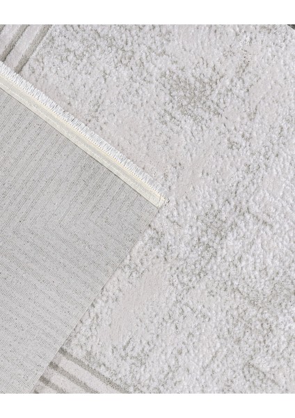 Above Krem Çerçeveli Etnik Modern Desenli Akrilik Hav Vermeyen Leke Tutmayan Kolay Temizlenen Yumuşak Makine Salon Yolluk Mutfak Halı fırsatları