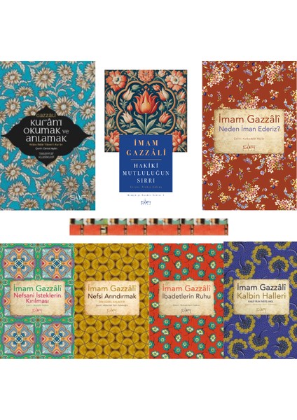 Hakiki Mutluluğun Sırrı, Kuranı Okumak, Neden Iman Ederiz?, Ibadetlerin Ruhu-Imam Gazzâlî(7kitap)