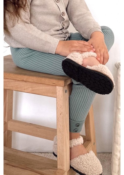 Örme Kumaş Fitilli Düğme Detaylı Duble Paça Unisex Çocuk Taytı fiyatları