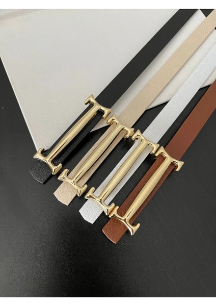 4'lü Fırsat Ürünü Ithal Kilit Gold Tokalı Ince Kemer, Pantolon Kemeri, Gömlek Kemeri, Ceket Kemeri