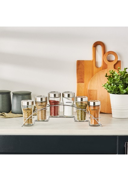 Danica 7 Parça Line Standlı Baharat Takımı