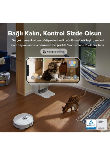 Q Revo Master Çöp Istasyonlu Akıllı Robot Süpürge - Beyaz indirimleri