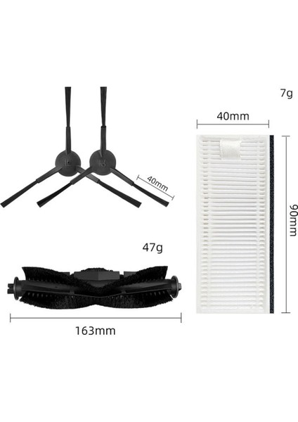 Thamtu G11 Robotlu Süpürge Ana Silindir Yan Fırça Filtresi Için Uygun (Yurt Dışından)
