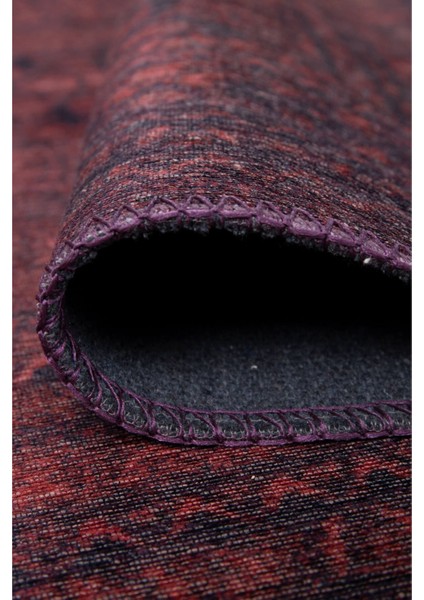 Liverpool Klasik Kırmızı Polyester Daire Modern Desenli Pamuk Makinada Yıkanabilir Hav Toz Vermez Leke Tutmayan Kaymaz Taban Dijital Makine Baskı Salon Yolluk Mutfak Halı modelleri