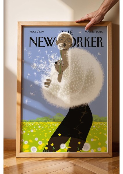 The New Yorker Çerçeveli Tablo March 16 2020 - Karahindiba Tablosu fiyatları