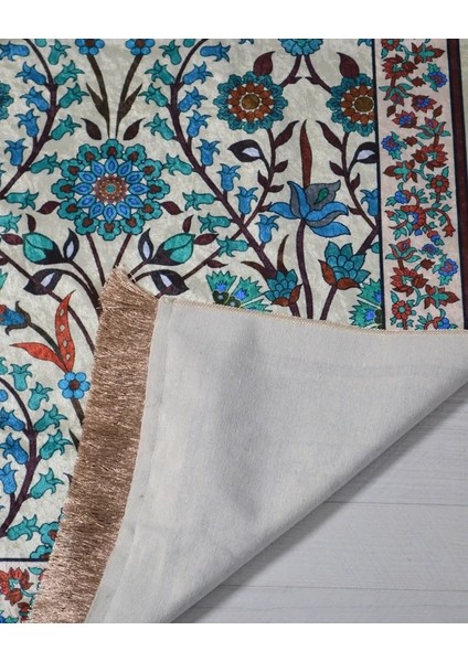 Ipek Dokulu Keseli Seccade Çiçek Desenli Çok Renkli fırsatları