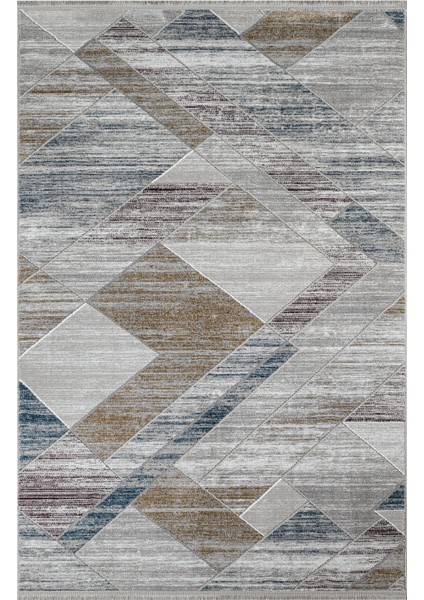 Melvin Geometrik Gri Polyester Dikdörtgen Modern Desenli Akrilik Hav Vermeyen Leke Tutmayan Kolay Temizlenen Yumuşak Makine Salon Yolluk Mutfak Halı fırsatları