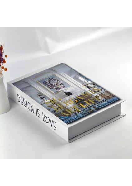 Kitap Görünümlü Dekoratif Kutu, Iskandinav Tarzı Kitap Şeklinde Saklama Kutusu, Ev Dekorasyonu, Modern Ev Dekorasyonu- Design Is Love