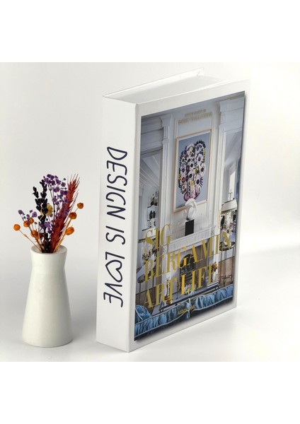 Kitap Görünümlü Dekoratif Kutu, Iskandinav Tarzı Kitap Şeklinde Saklama Kutusu, Ev Dekorasyonu, Modern Ev Dekorasyonu- Design Is Love fiyatları